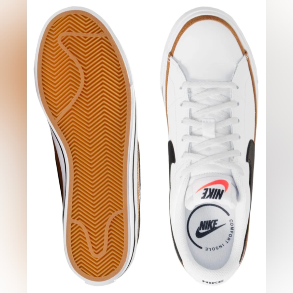 Nike Court Legacy 'White Black Desert Orchard' GS Size 5.5Y NWOT MSRP $65 - Picture 2 of 11